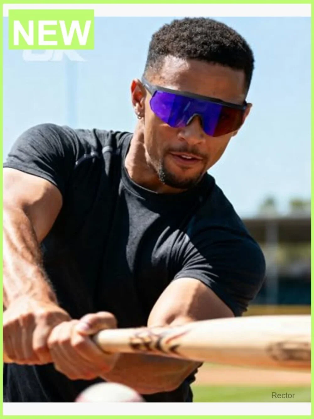 Polarized Sports Sunglasses UV400 One-Piece Lens for Running Cycling Baseball